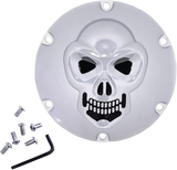 DRAG SPECIALTIES Skull Derby Cover - Chrome - 6 Hole 33-0067SKD