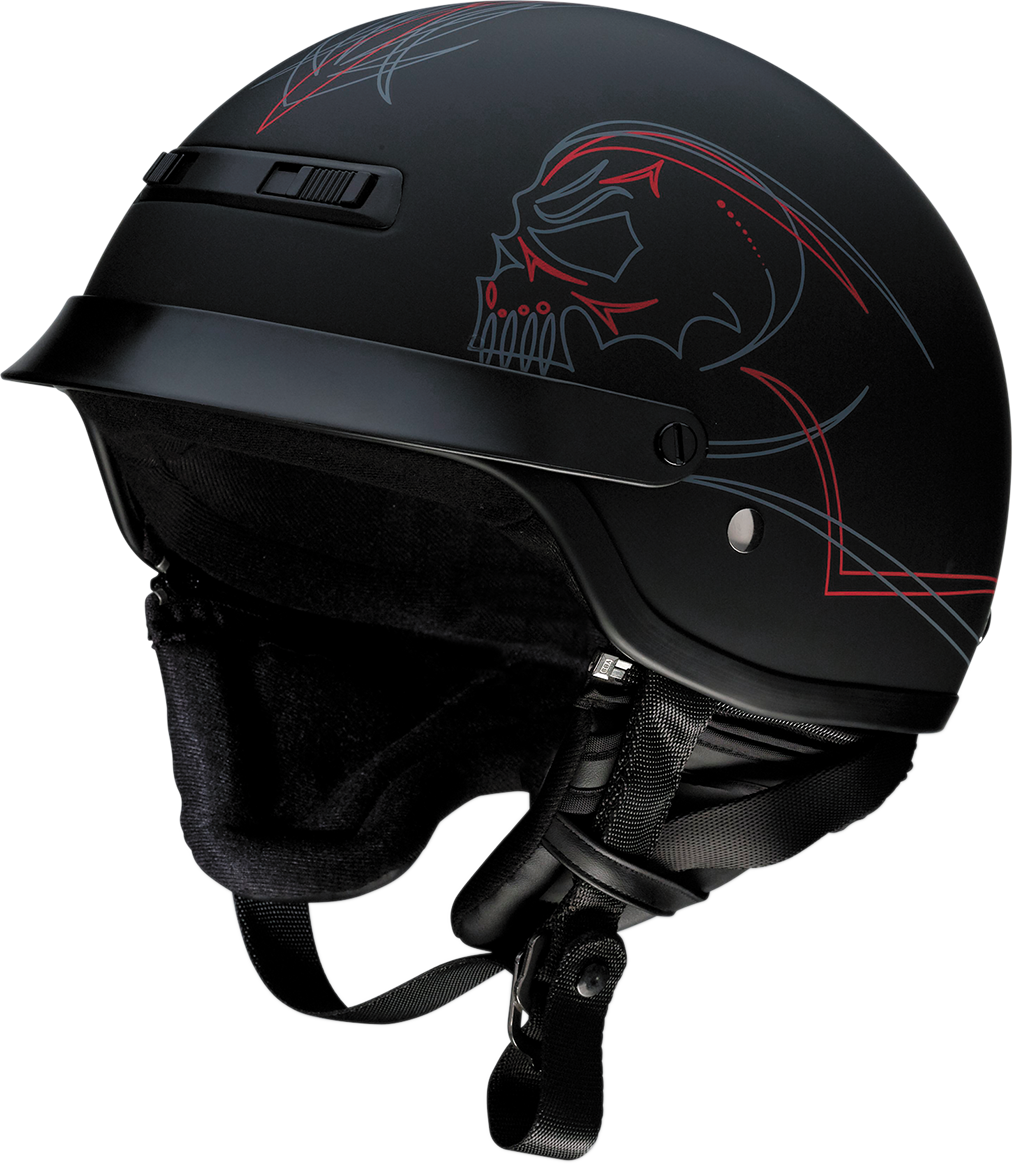 Z1R Nomad Motorcycle Helmet - Evilocity - Flat Black - XS 0103-1252