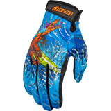 ICON Hooligan™ Dino Fury Gloves - Blue - 3XL 3301-4640