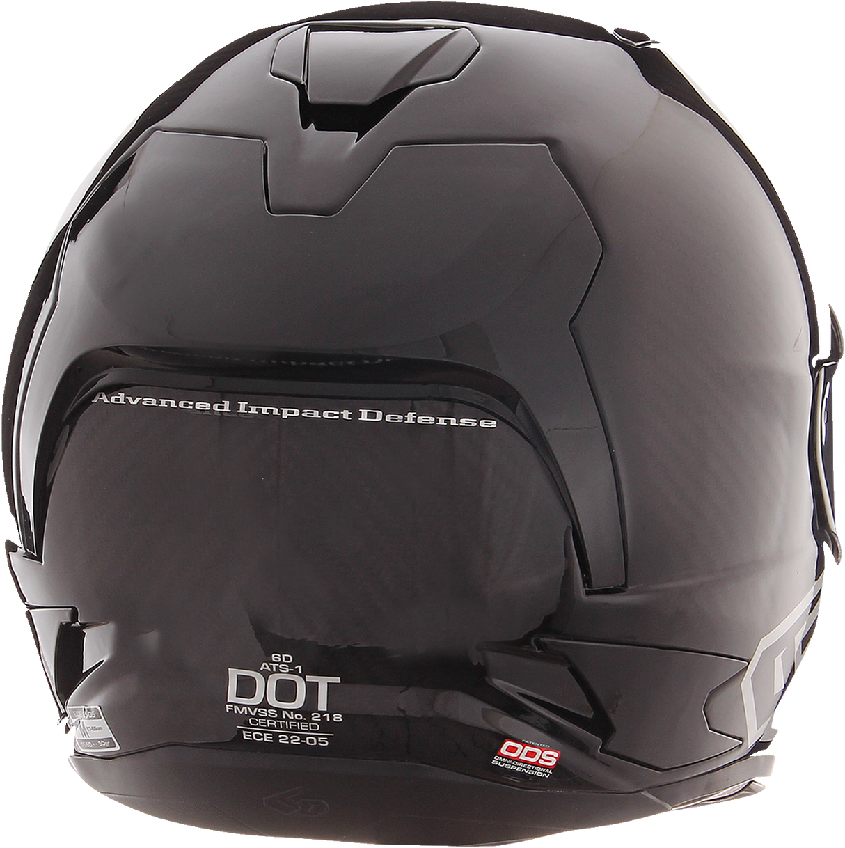 6D ATS-1R Motorcycle Helmet - Gloss Black - Small 30-0905