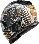 Z1R Warrant Motorcycle Helmet - Sombrero - White/Gold - Small 0101-14165