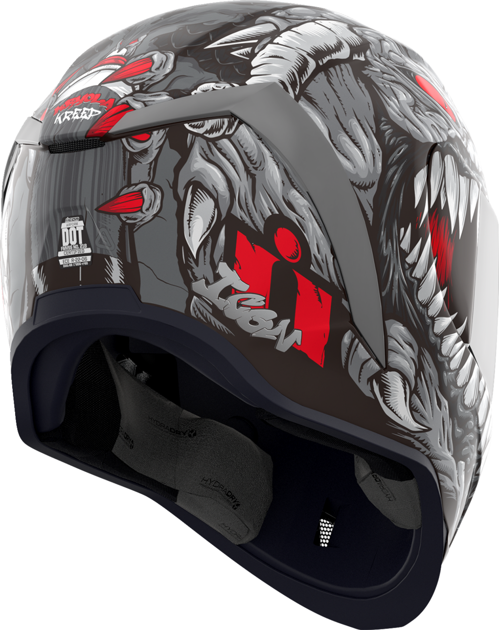 ICON Airform™ Motorcycle Helmet - Kryola Kreep - MIPS® - Silver - Large 10116956