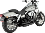 VANCE & HINES Short Shot Staggered Exhaust System - Matte black 47317