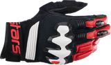 ALPINESTARS Halo Gloves - Black/White/Bright Red - XL 3504822-1304-XL