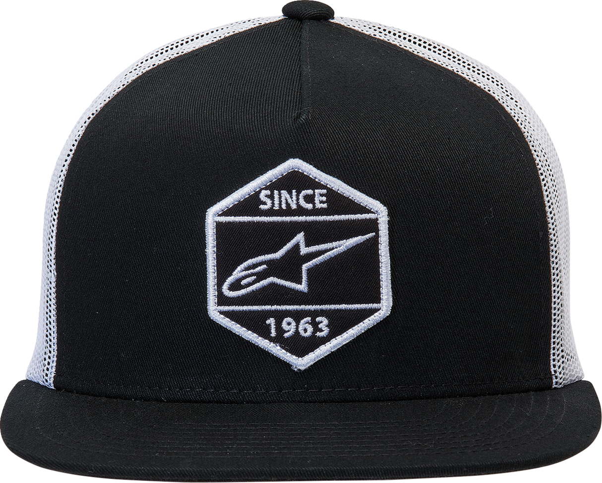 ALPINESTARS Bolt Trucker Hat - Black/White - One Size 1213810141020OS