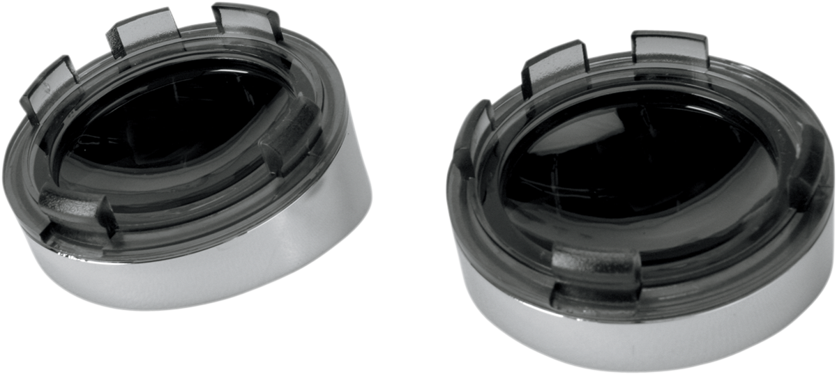 DRAG SPECIALTIES Visor-Style Bezel/Lenses - Smoke/Mirror L22-6828MC