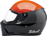 BILTWELL Lane Splitter Motorcycle Helmet - Gloss Podium Orange/Gray/Black - XS 1004-550-101