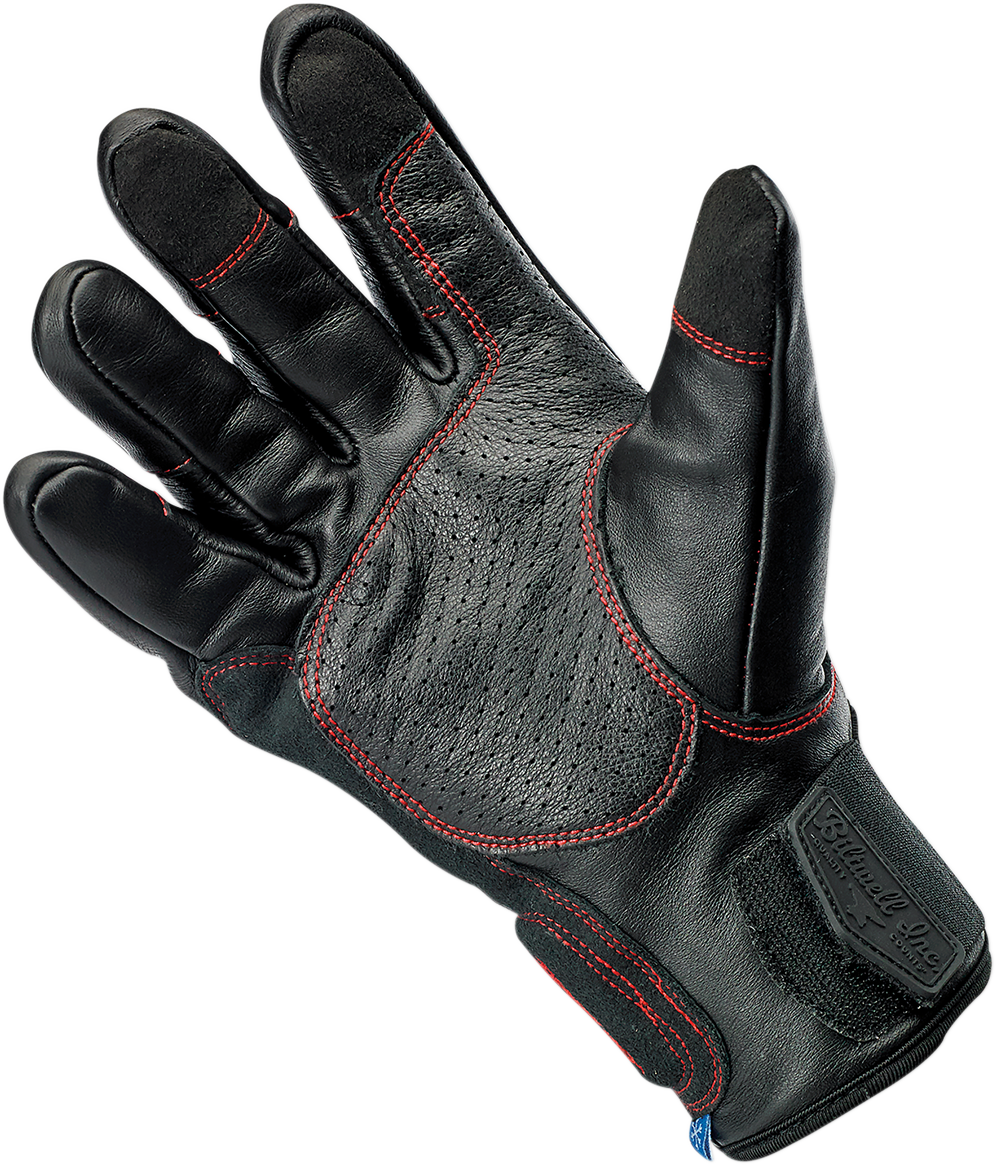 BILTWELL Belden Gloves - Redline - XS 1505-0108-301