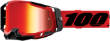 100% Racecraft 2 Goggles - Red - Red Mirror 50010-00003