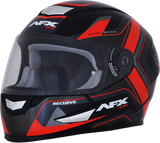 AFX FX-99 Motorcycle Helmet - Recurve - Black/Red - Large 0101-11113