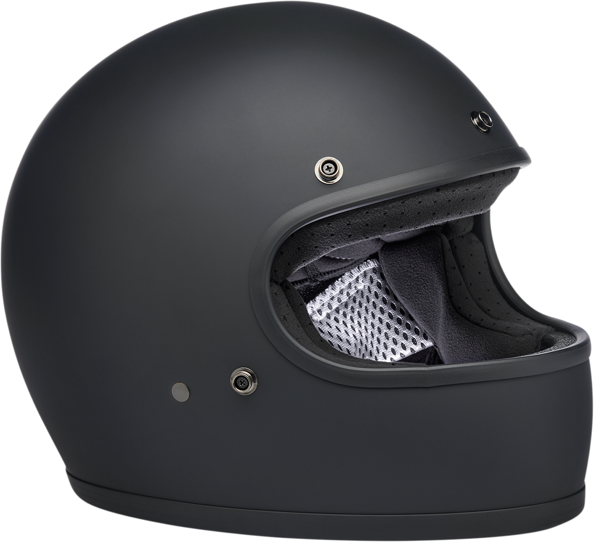 BILTWELL Gringo Motorcycle Helmet - Flat Black Factory - Small 1002-638-102