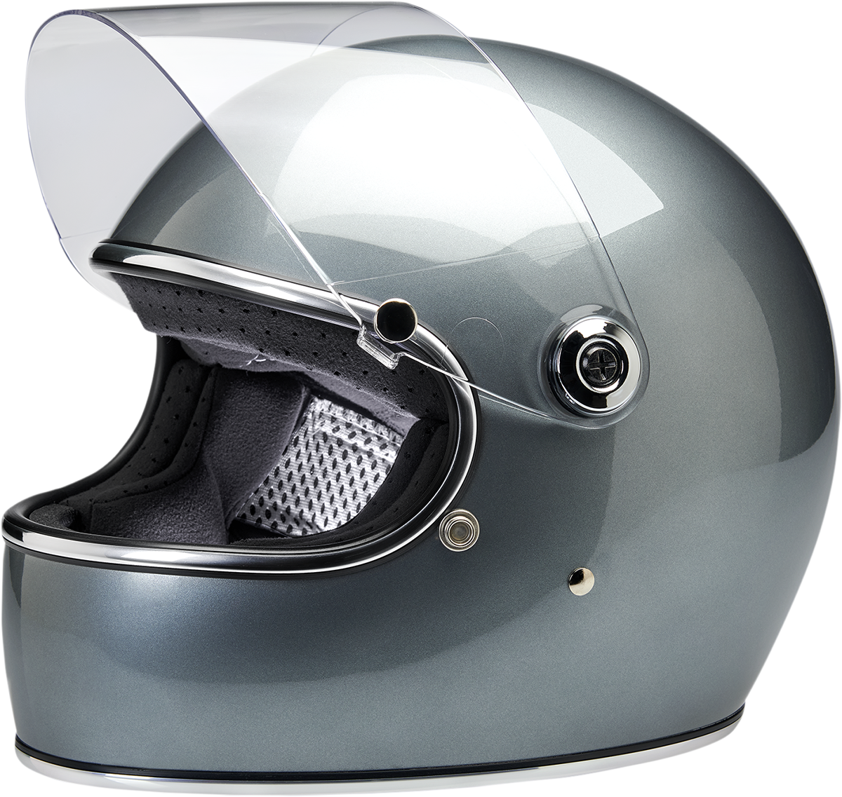 BILTWELL Gringo S Motorcycle Helmet - Metallic Sterling - XS 1003-340-101