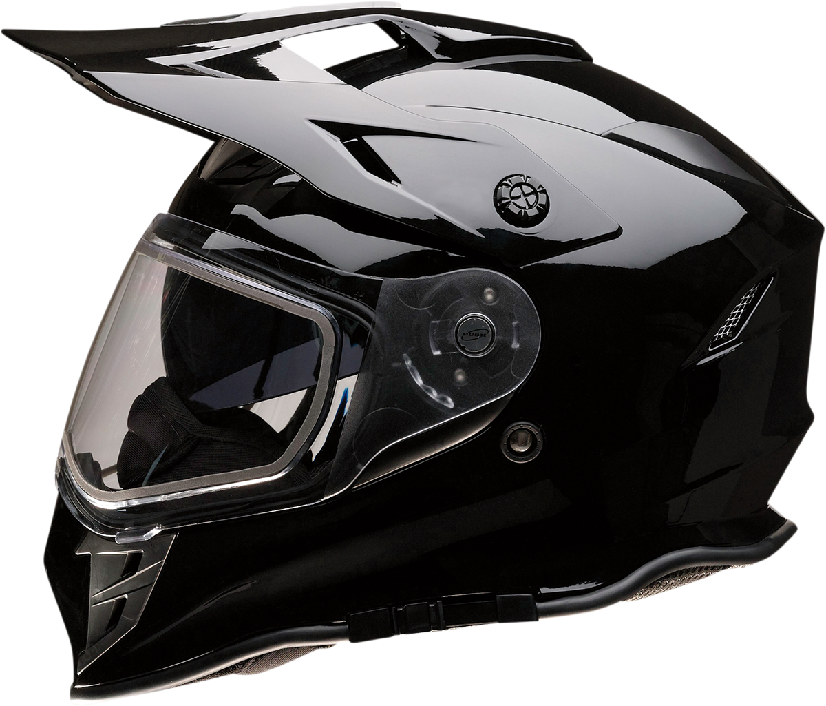 Z1R Range Snow Motorcycle Helmet - Dual Pane - Black - Medium 0121-1119