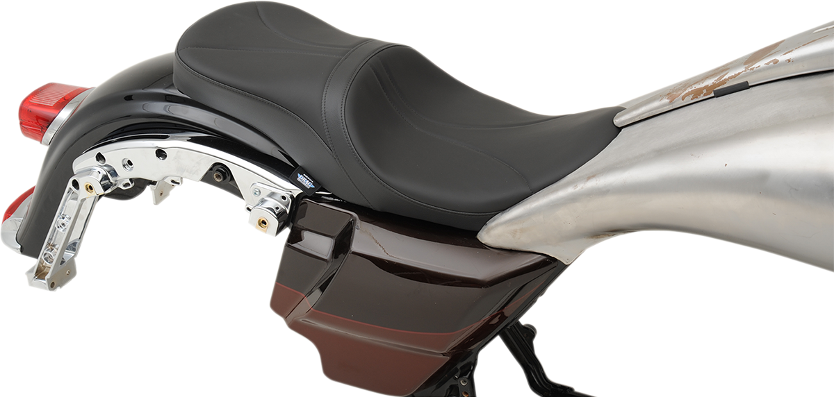 DRAG SPECIALTIES Low Touring Seat - Mild Stitched - Razorback Tanks - FL '10-'22 0801-1075