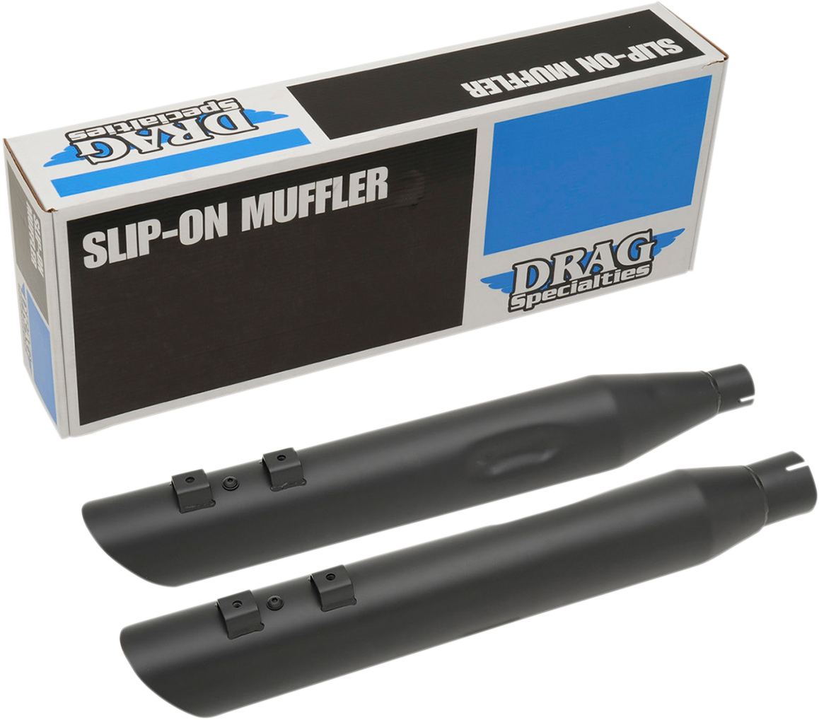 DRAG SPECIALTIES 4" Mufflers for FL - Black H00968