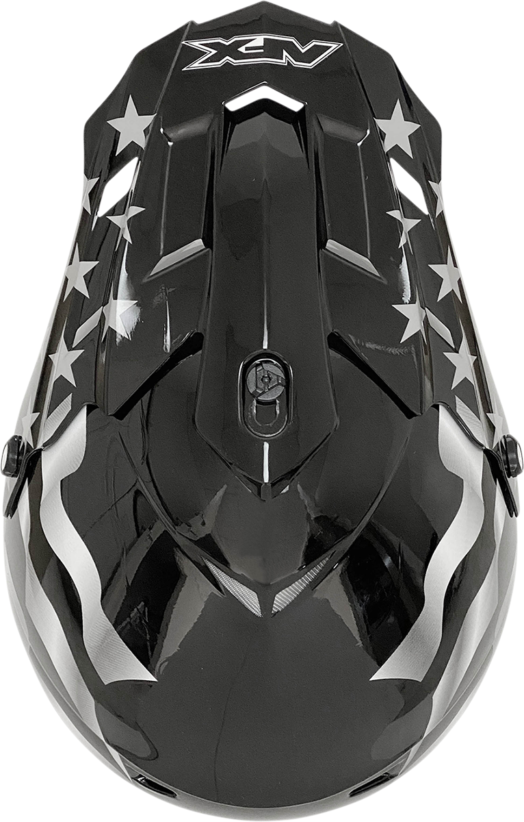 AFX FX-17 Motorcycle Helmet - Flag - Stealth - 3XL 0110-7629