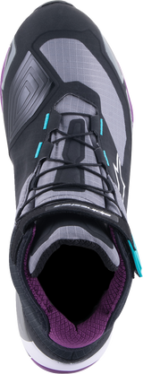 ALPINESTARS Women Stella CR-X Drystar® Shoes - Black/Gray/Teal/Purple - US 10 2611523137010