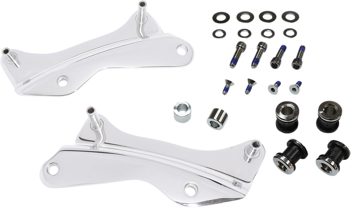 DRAG SPECIALTIES Backrest Docking Kit - Chrome C77-0104C