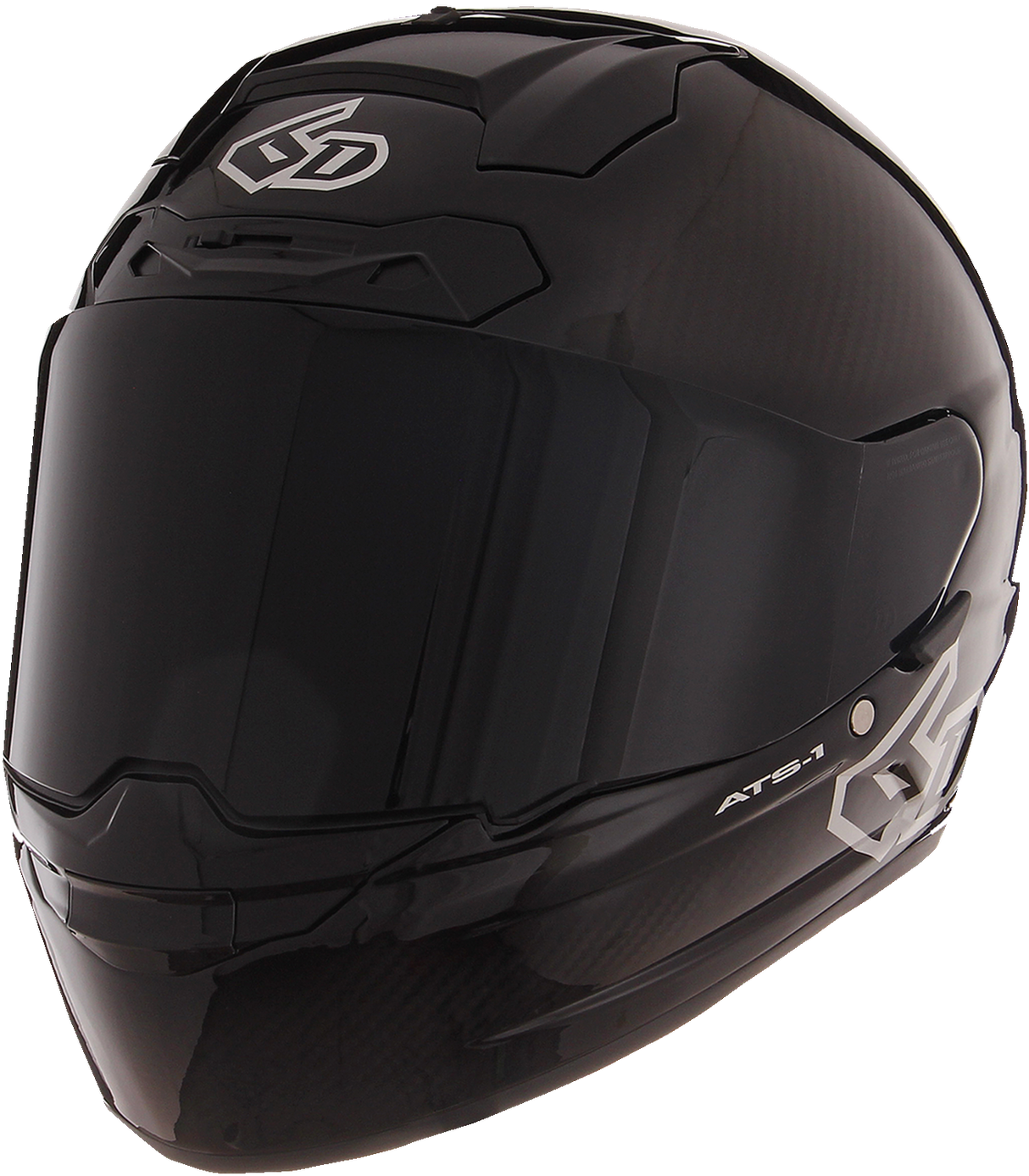 6D ATS-1R Motorcycle Helmet - Gloss Black - Small 30-0905