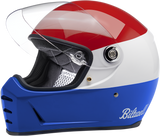 BILTWELL Lane Splitter Motorcycle Helmet - Gloss Podium Red/White/Blue - 2XL 1004-549-106