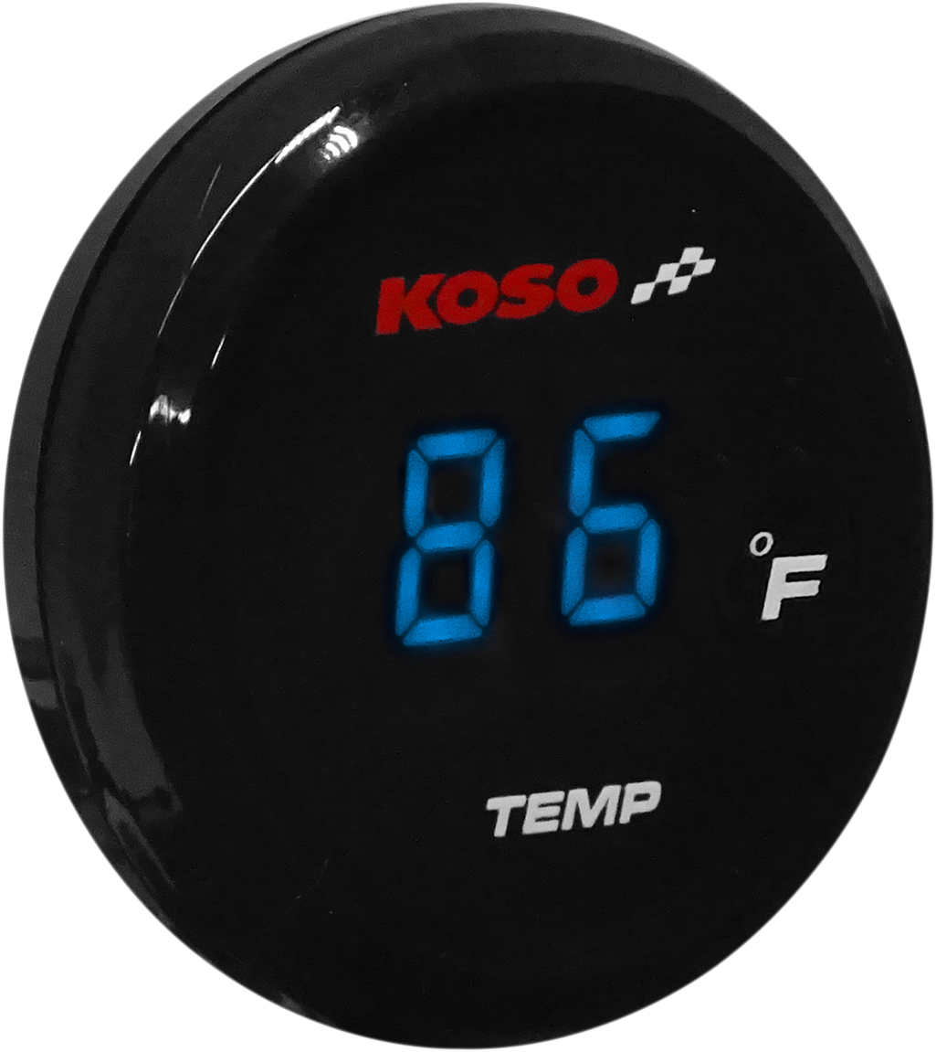 KOSO NORTH AMERICA I-Gear Thermometer - Blue Digits BA067B12