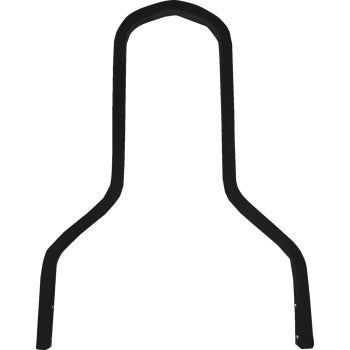 DRAG SPECIALTIES Square Sissy Bar - Short - Black - 11"W 1501-0779