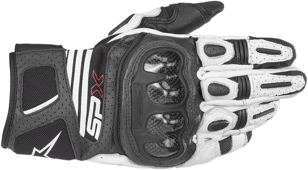 ALPINESTARS SPX AC V2 Gloves - Black/White - Small 3567319-12-S