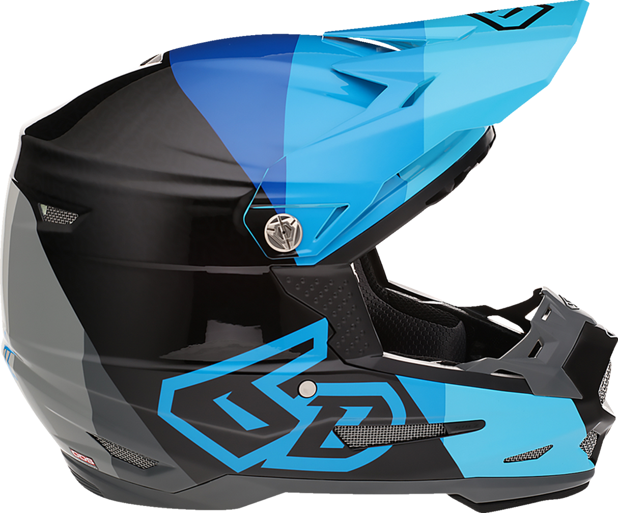 6D ATR-2Y Motorcycle Helmet - Range - Blue - Small 11-6600