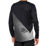 100% R-Core-X Long-Sleeve Jersey - Black/Gray - XL 40000-00003