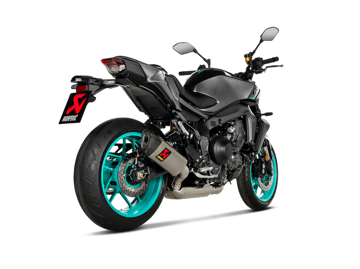 Yamaha MT-09 FZ-09 2024 Exhaust, Akrapovic Steel, Titanium and Carbon End Cap Racing Full System S-Y9R15-HAPT/2