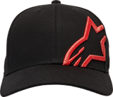 ALPINESTARS Corp Snap 2 Hat - Black/Warm Red - One Size 1211810091523OS