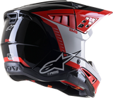 ALPINESTARS SM5 Motorcycle Helmet - Beam - Black/Gray/Red - Medium 8303722-1313-MD