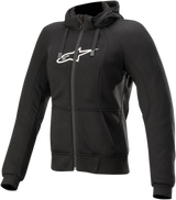 ALPINESTARS Women Stella Chrome Sport Jacket/Hoodie - Black - Medium 4210920-10-M