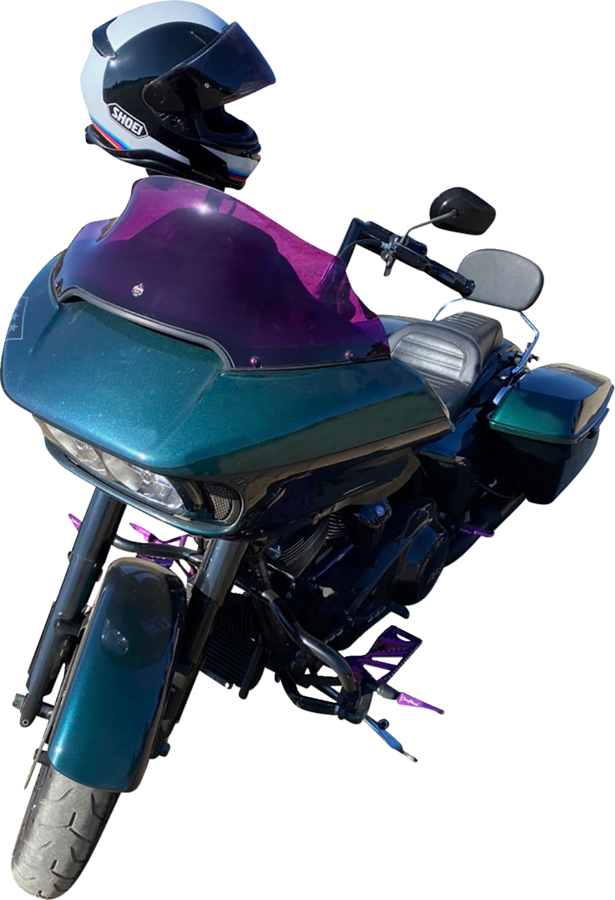 KLOCK WERKS Kolor Flare™ Sport Windshield - 9" - Purple - FLTR KWW-01-0673