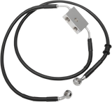 DRAG SPECIALTIES Brake Line - Front - +8" - Black - XL 614745-8BLK