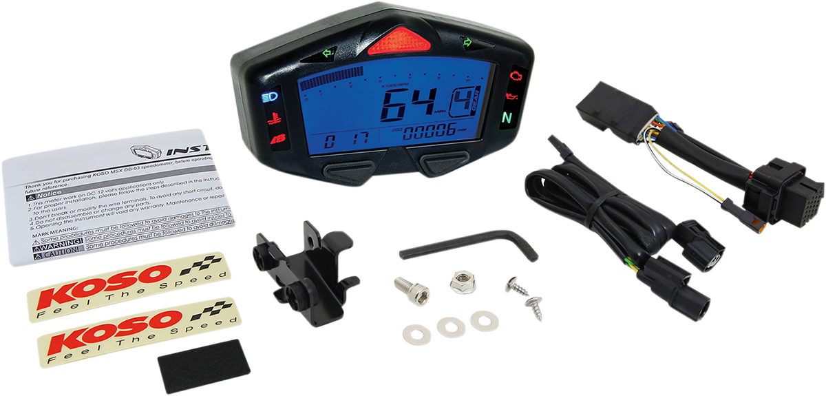 KOSO NORTH AMERICA DB-03R Digital LCD Meter - For '14-'19 Honda Grom BA038900