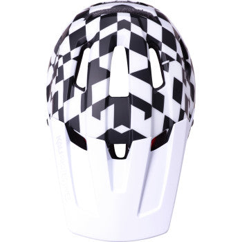 KALI DH Invader Bicycle Helmet - LTD Glitch - Matte Black/White/Red - L-2XL 0211323217