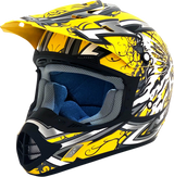 AFX FX-17 Motorcycle Helmet - Butterfly - Matte Yellow - XS 0110-7131