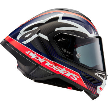 ALPINESTARS Supertech R10 Motorcycle Helmet - Team - Matte Black/Carbon Red Fluo/Blue - XS 8200224-1383-XS