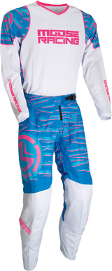 MOOSE RACING Qualifier Jersey - Blue/Pink - 5XL 2910-6957