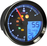 KOSO NORTH AMERICA Multi Function Speedometer/Tachometer - HD-04 - Black BA051211