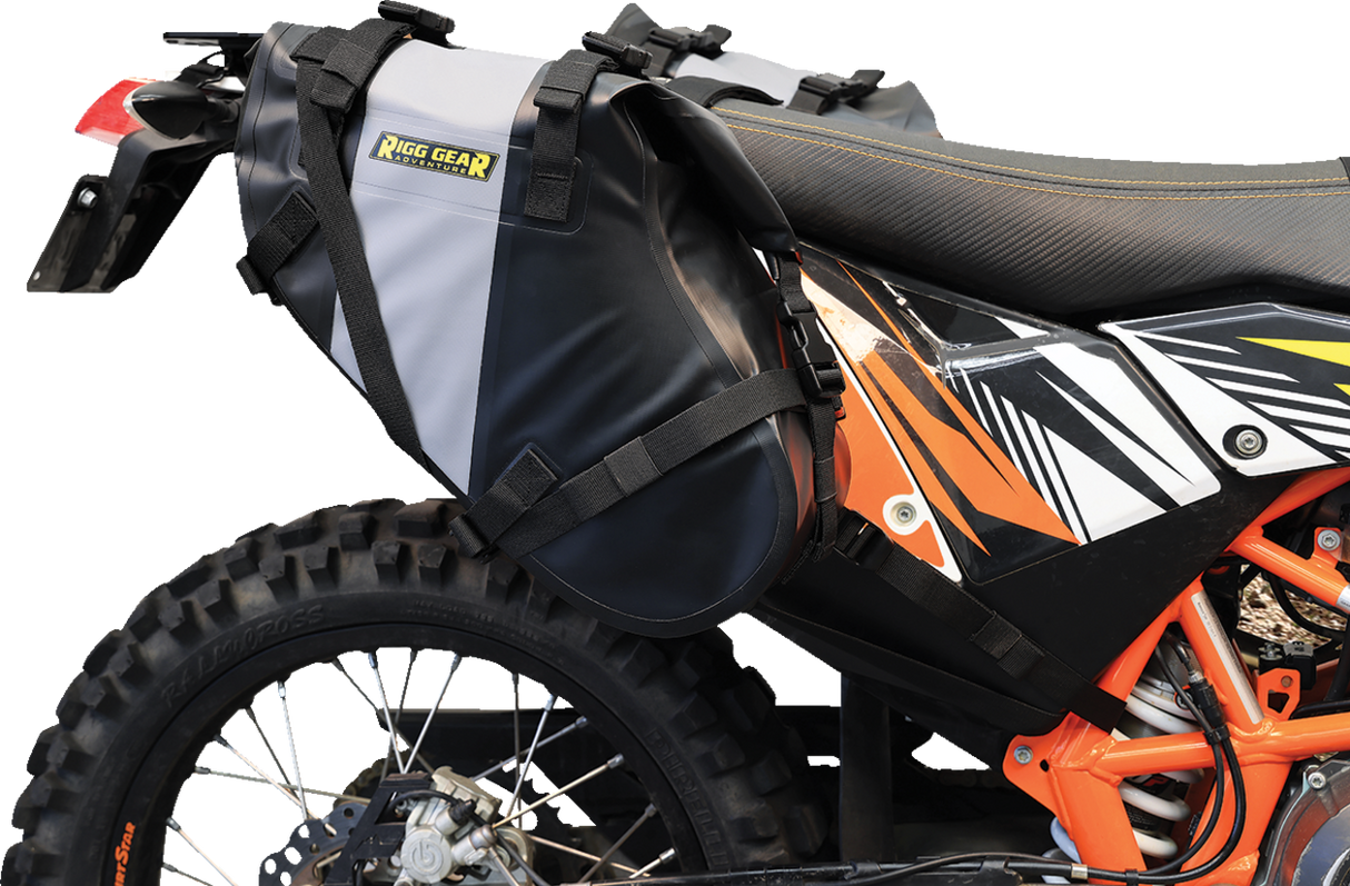 NELSON RIGG Hurricane Dual Sport Saddlebags - Black/Gray SE-4014