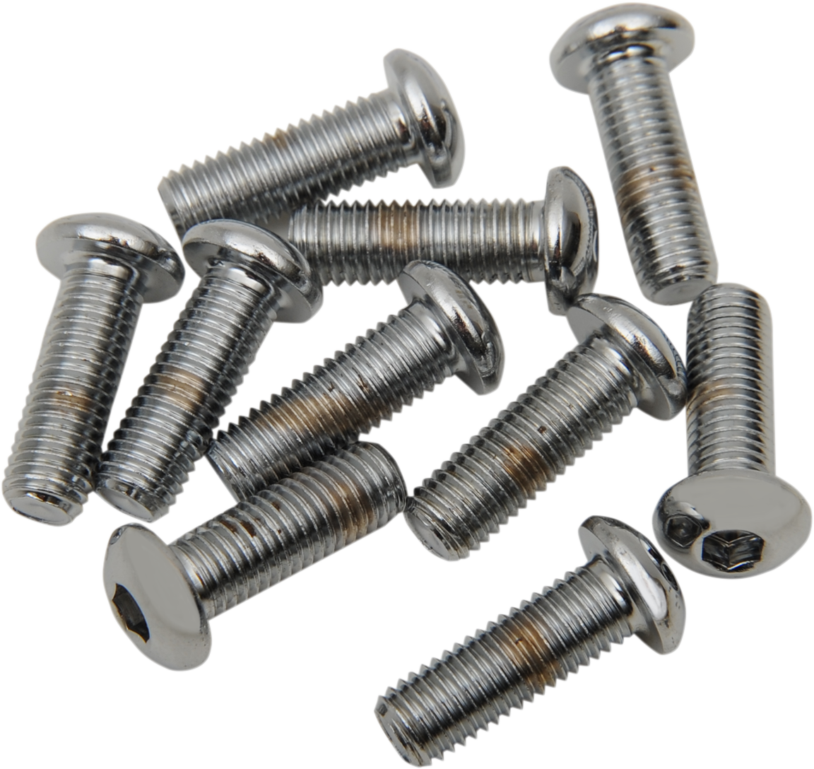 DRAG SPECIALTIES Bolts - Button-Head - 1/4"-28 x 1/2" MPB419