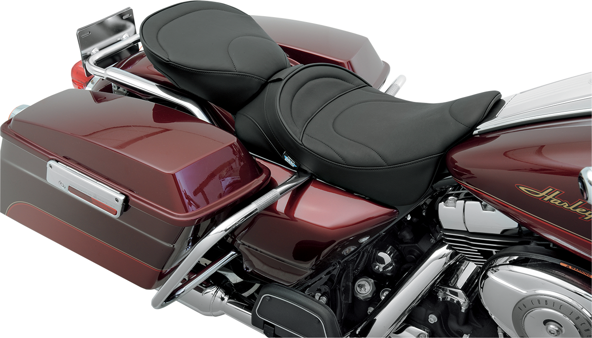 DRAG SPECIALTIES Pillion Seat - Mild Stitched - Wide - FL '99-'22 0801-0467