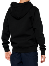 100% Youth Official Zip Hoodie - Black - Small 20033-00000