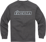 Sudadera de cuello redondo ICON ICON Slant™ - Carbón - Grande 3050-5838