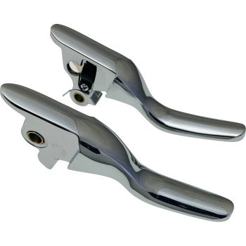 DRAG SPECIALTIES Lever Set - Short - Chrome 0610-2314