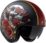 Z1R Saturn Motorcycle Helmet - Devil Made Me - Black/Red - Small 0104-2817