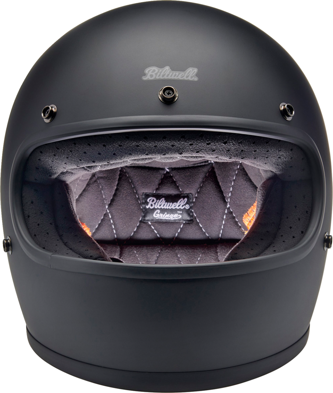 BILTWELL Gringo Motorcycle Helmet - Flat Black - Large 1002-201-504