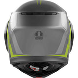 AGV Streetmodular Motorcycle Helmet - Resia - Matte Gray/Black/Yellow Fluo - XL 2118296002007XL